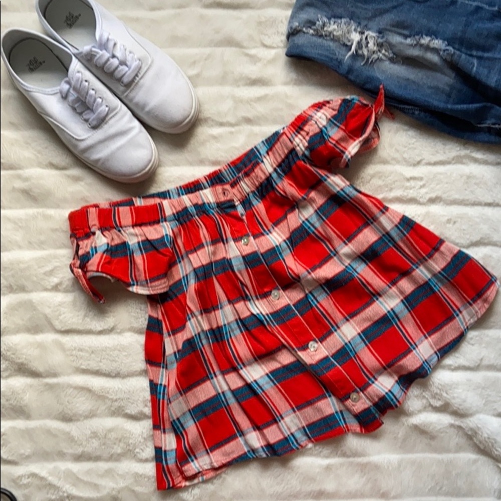 Plaid Crop Top New